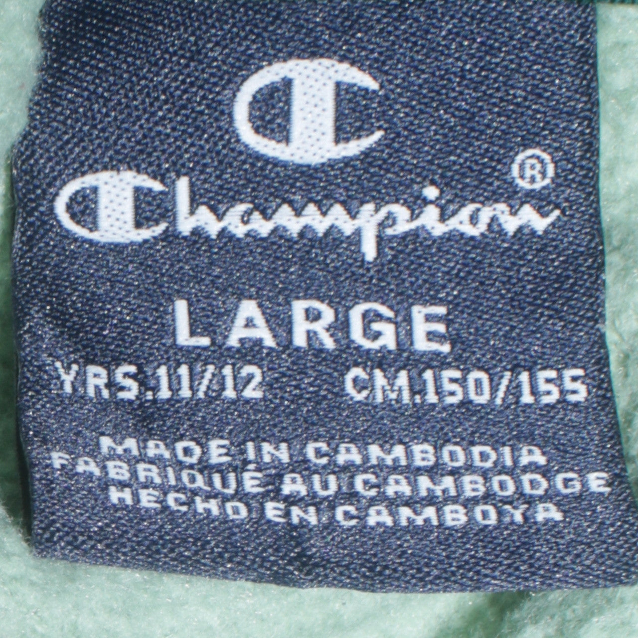 Champion Boys Green Colourblock Pullover Hoodie Age 11-12 Years