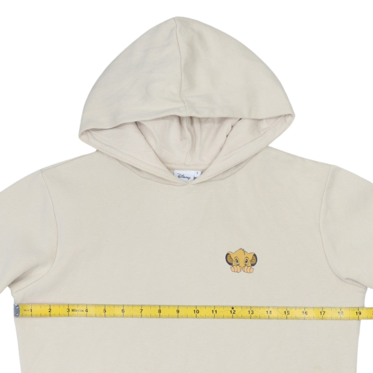 Womens UK Size S Disney Beige Pullover Hoodie