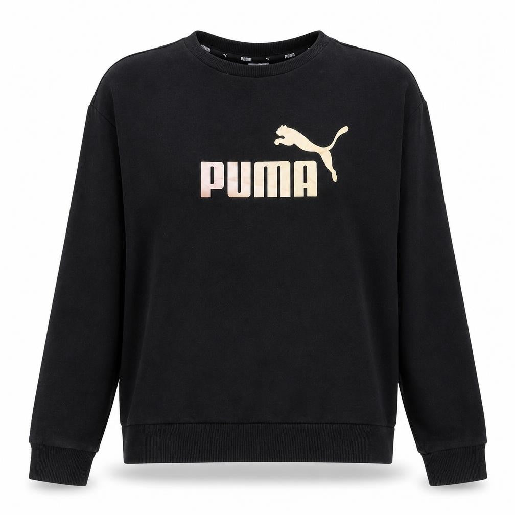 Womens UK Size M PUMA Black Pullover Sweatshirt
