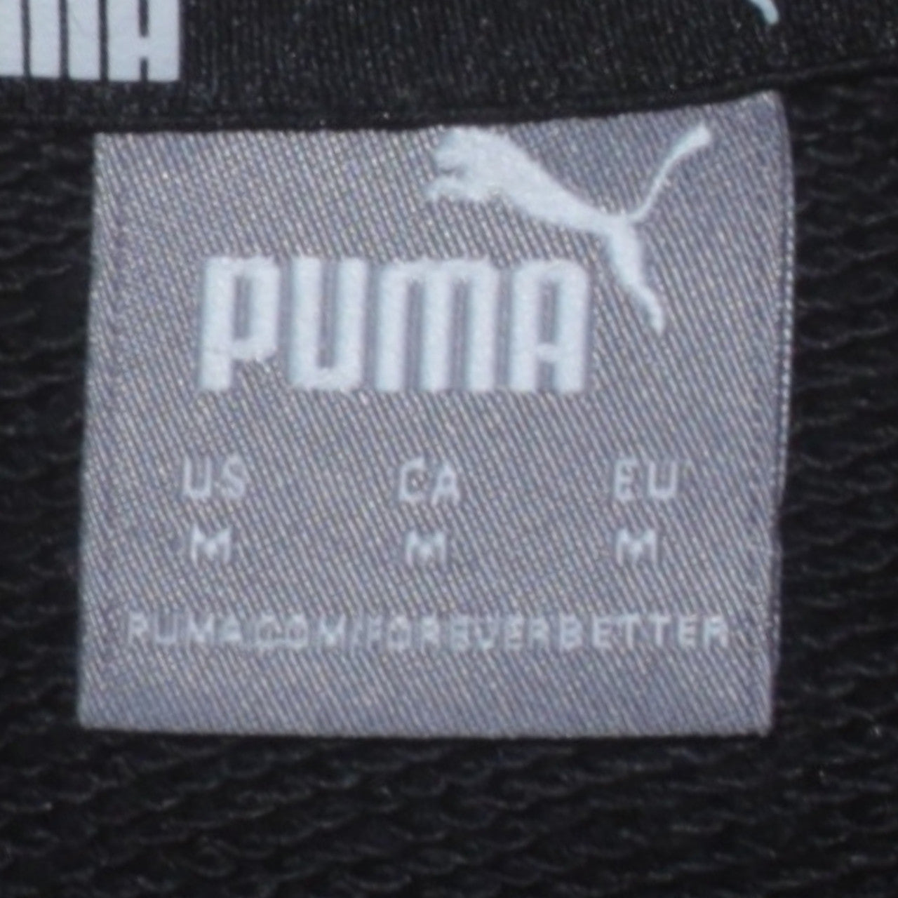 Puma Women Black M Pullover Sweatshirt Logo Graphic Long Sleeve