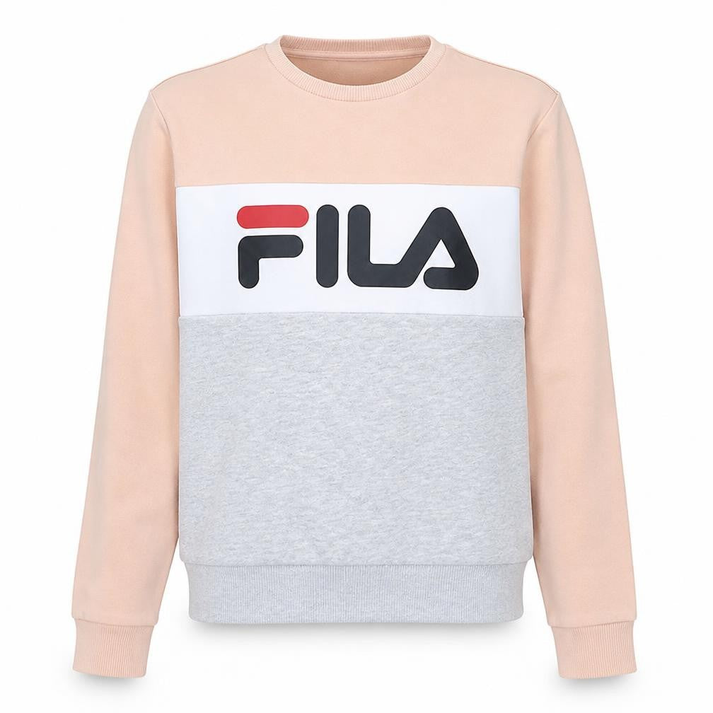 Womens UK Size XS FILA Beige Pullover Sweatshirt