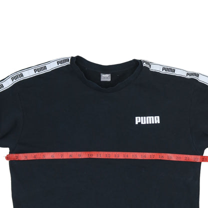 Puma Womens Black Logo Long Sleeve Sweatshirt Size L