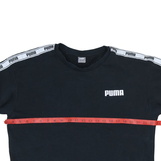 Puma Womens Black Logo Long Sleeve Sweatshirt Size L