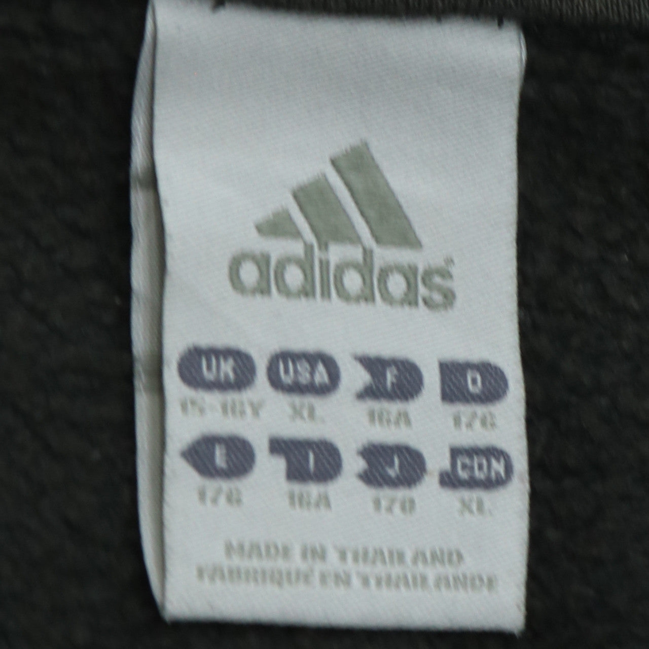 Adidas Boys Black Red White Track Jacket 15-16 Years Full Zip Sportswear