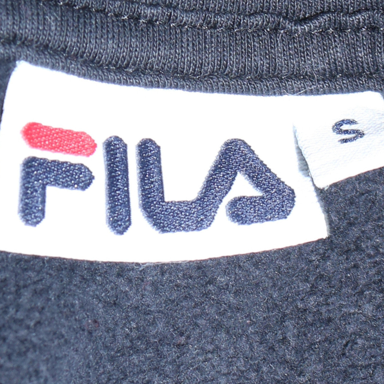 Mens UK Size S FILA Black Pullover Hoodie