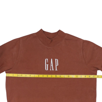 GAP Womens Brown Logo Sweatshirt Dress Tunic Size S Cotton Blend