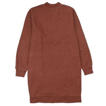 GAP Womens Brown Logo Sweatshirt Dress Tunic Size S Cotton Blend