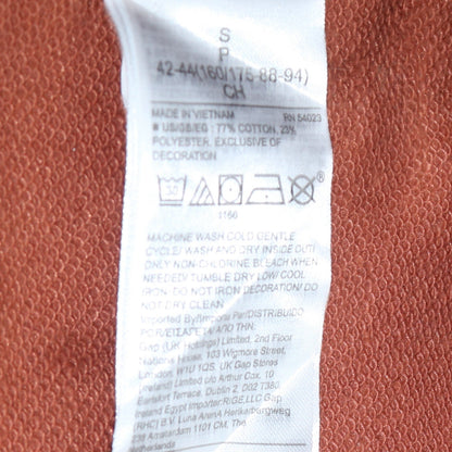 GAP Womens Brown Logo Sweatshirt Dress Tunic Size S Cotton Blend