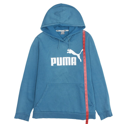 Puma Unisex Blue 2XL Pullover Hoodie Sweatshirt Logo Fleece
