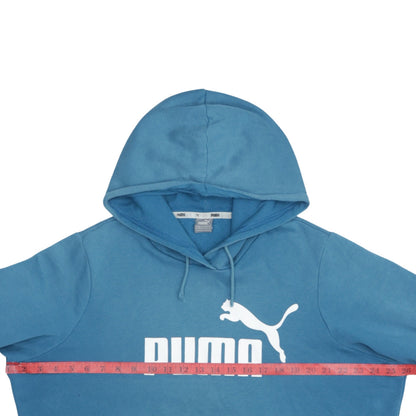 Puma Unisex Blue 2XL Pullover Hoodie Sweatshirt Logo Fleece