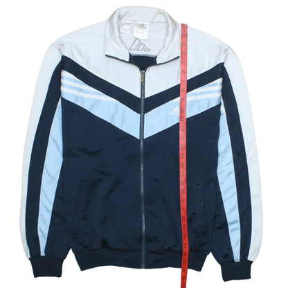 Adidas Mens Blue Medium Track Jacket Retro Colourblock Full Zip
