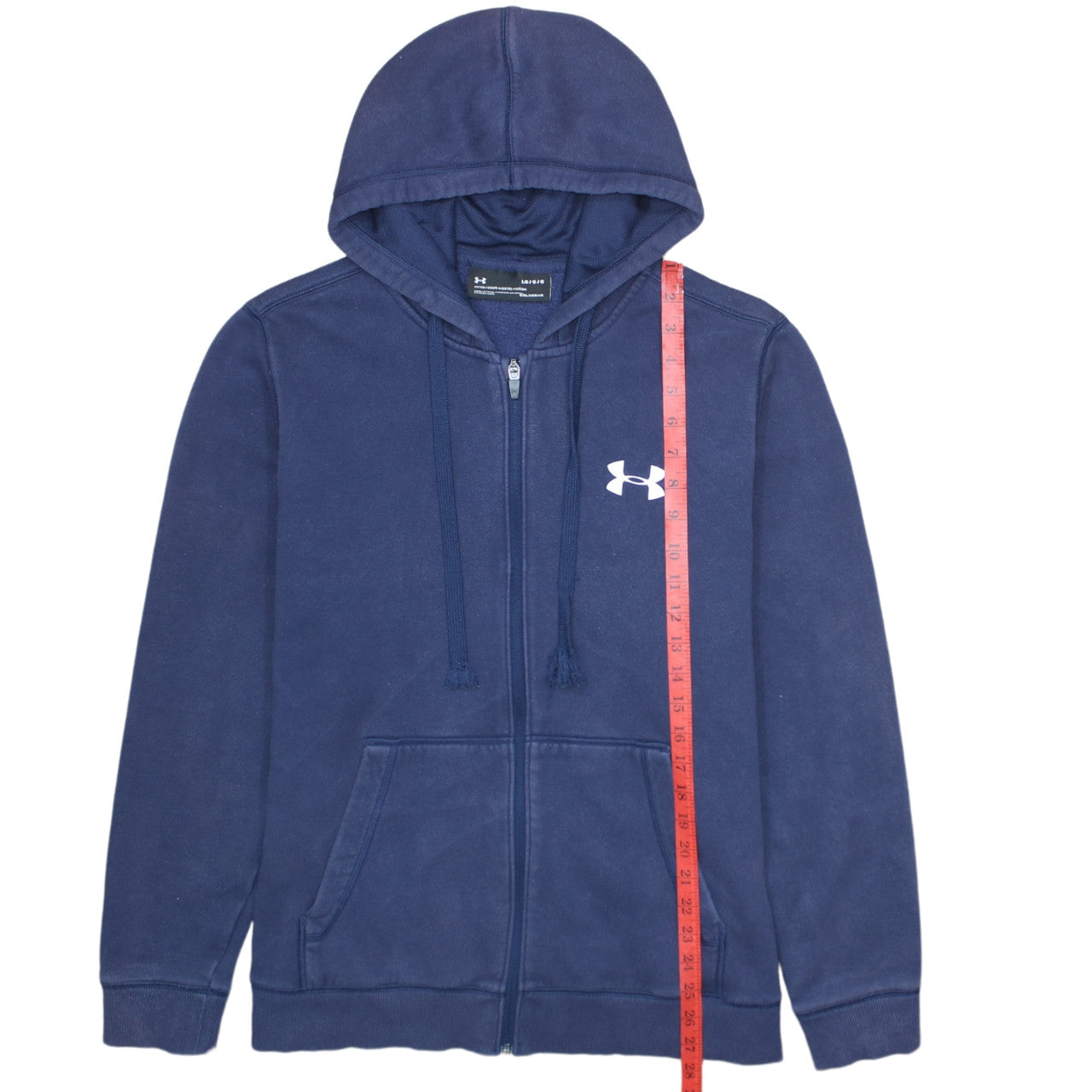 Under Armour Men’s Blue Full Zip Hoodie Size L Fleece Athletic