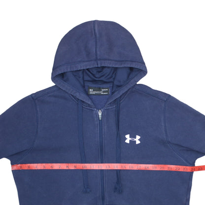 Under Armour Men’s Blue Full Zip Hoodie Size L Fleece Athletic