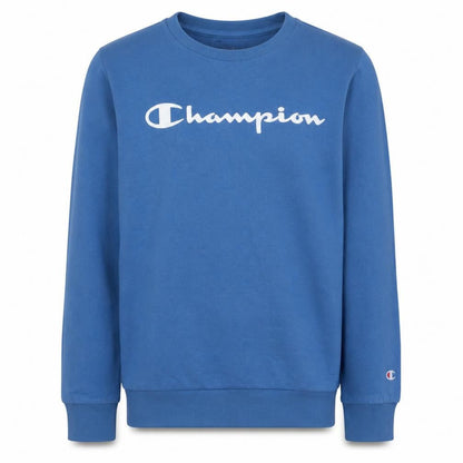 Champion Boys Blue Logo Sweatshirt Pullover 11-12 Years Crew Neck