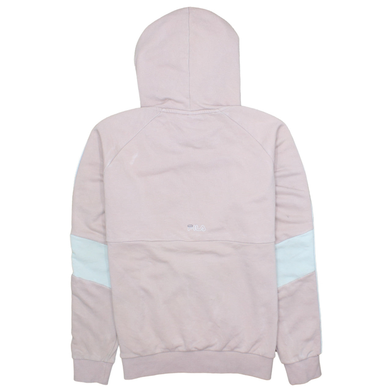 Fila Womens Pink Hoodie Medium Logo Hooded Sweatshirt