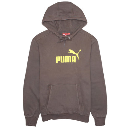 Mens UK Size M PUMA Brown Pullover Hoodie