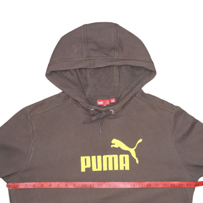 Mens UK Size M PUMA Brown Pullover Hoodie