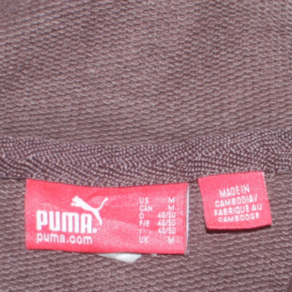 Mens UK Size M PUMA Brown Pullover Hoodie