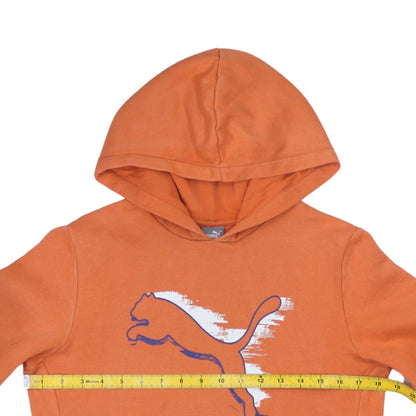 Puma Boys Orange Pullover Hoodie Sweatshirt Size 14 Years Fleece Hooded