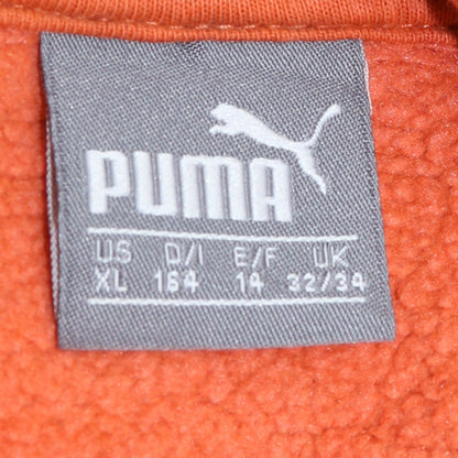 Puma Boys Orange Pullover Hoodie Sweatshirt Size 14 Years Fleece Hooded