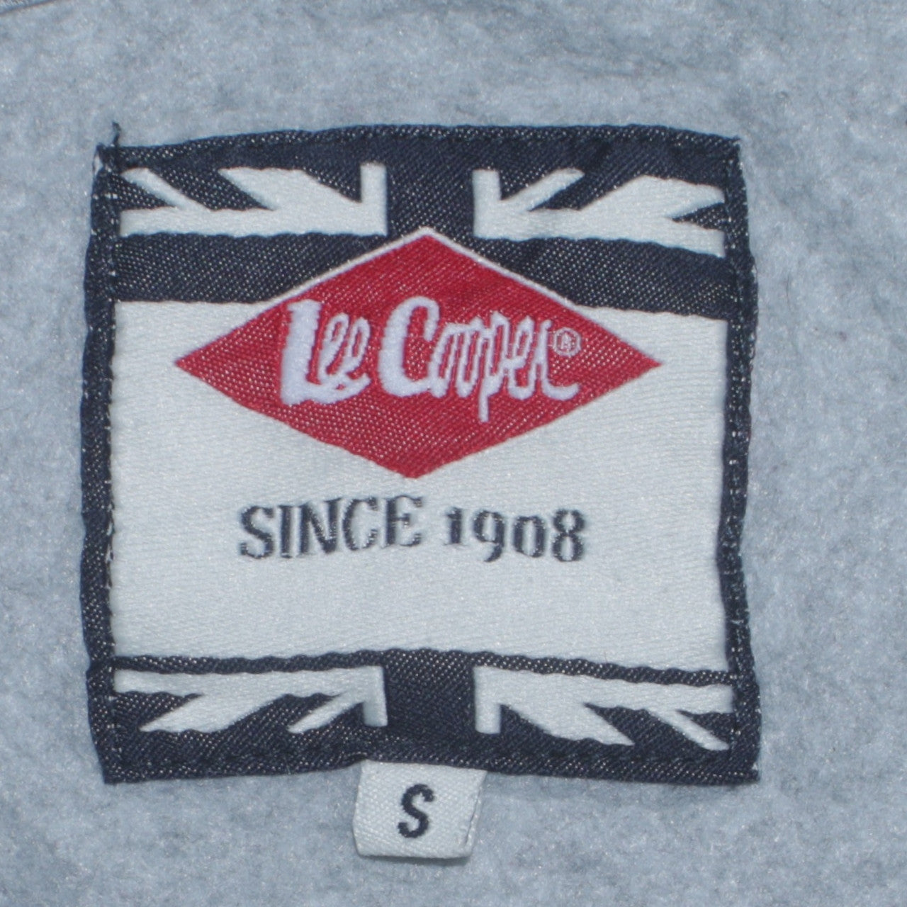 Mens UK Size S Lee Cooper Grey Pullover Hoodie
