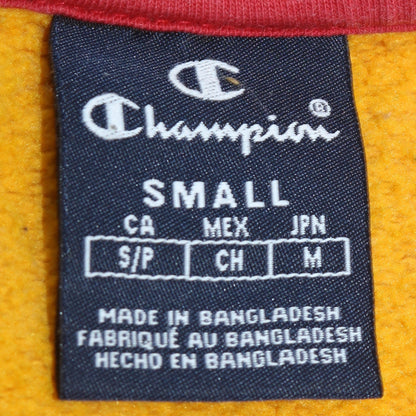 Mens UK Size S Champion Yellow Pullover Sweatshirt