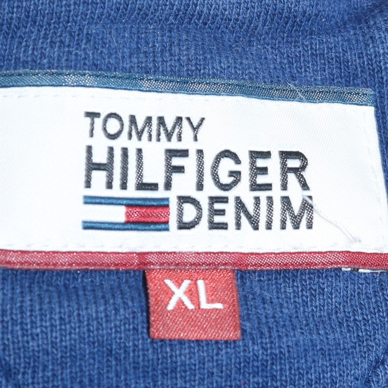 Tommy Hilfiger Men’s Blue XL Pullover Sweatshirt Logo Crew Neck