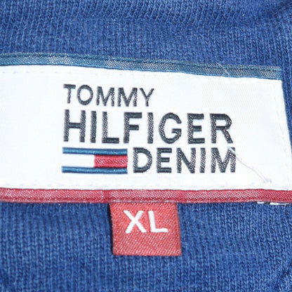 Tommy Hilfiger Men’s Blue XL Pullover Sweatshirt Logo Crew Neck