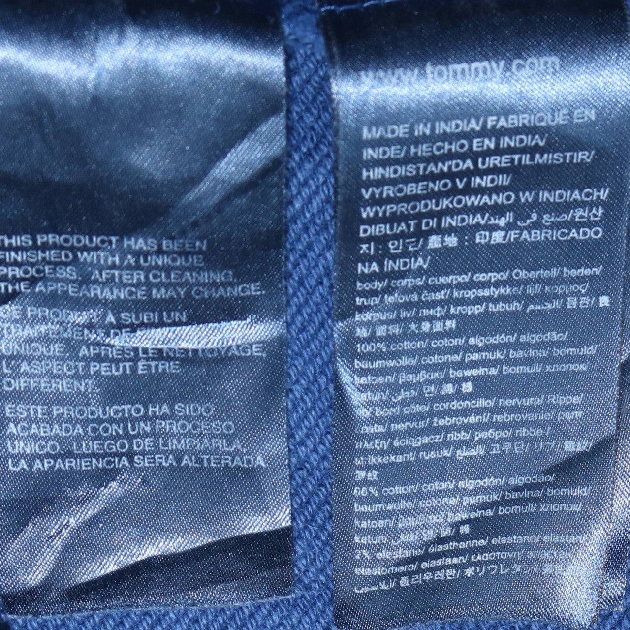 Tommy Hilfiger Men’s Blue XL Pullover Sweatshirt Logo Crew Neck