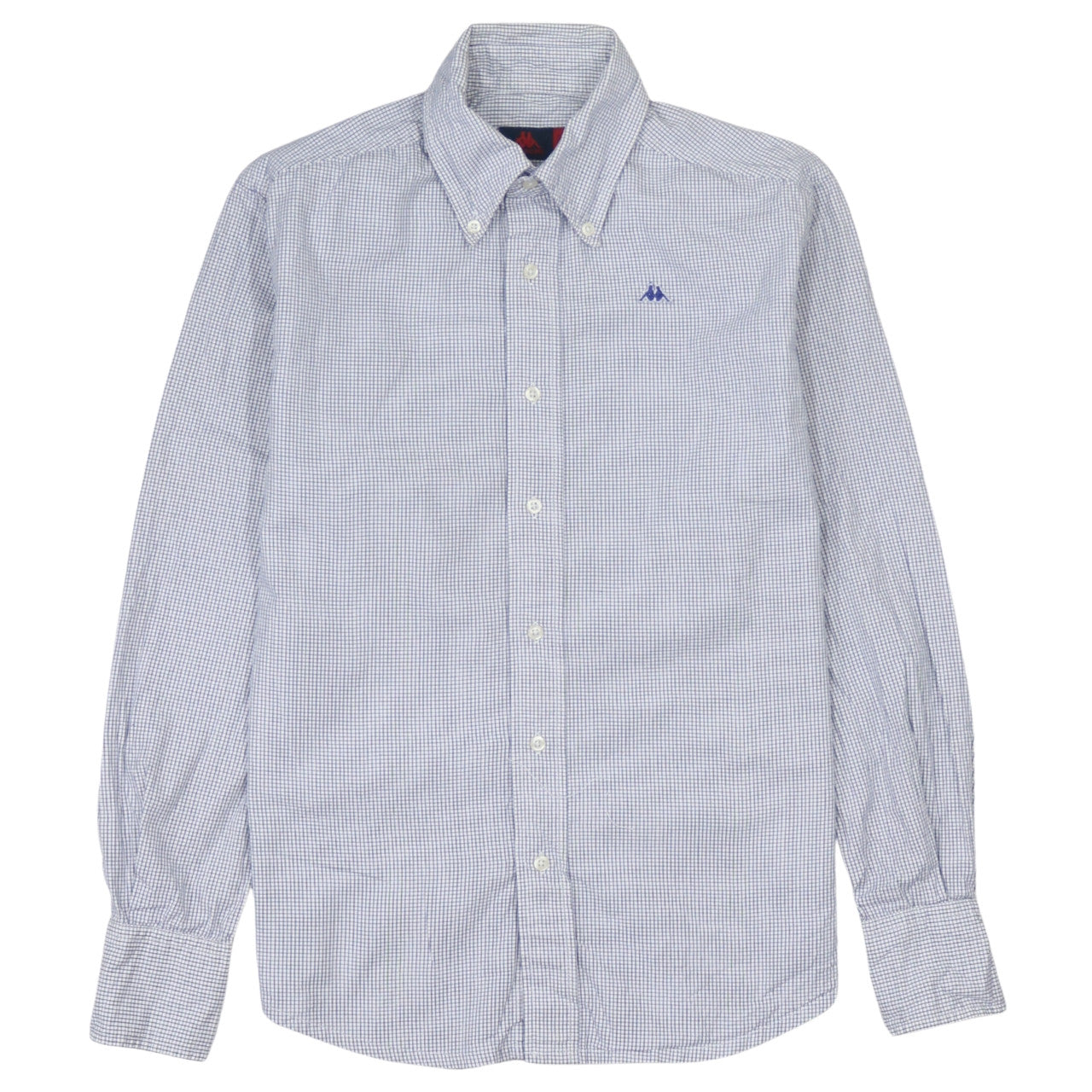 Robe Di Kappa Mens XS Blue Check Button-Up Long Sleeve Shirt
