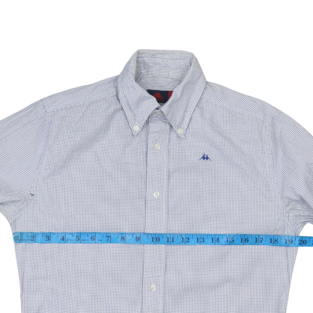 Robe Di Kappa Mens XS Blue Check Button-Up Long Sleeve Shirt