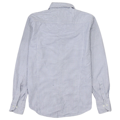 Robe Di Kappa Mens XS Blue Check Button-Up Long Sleeve Shirt