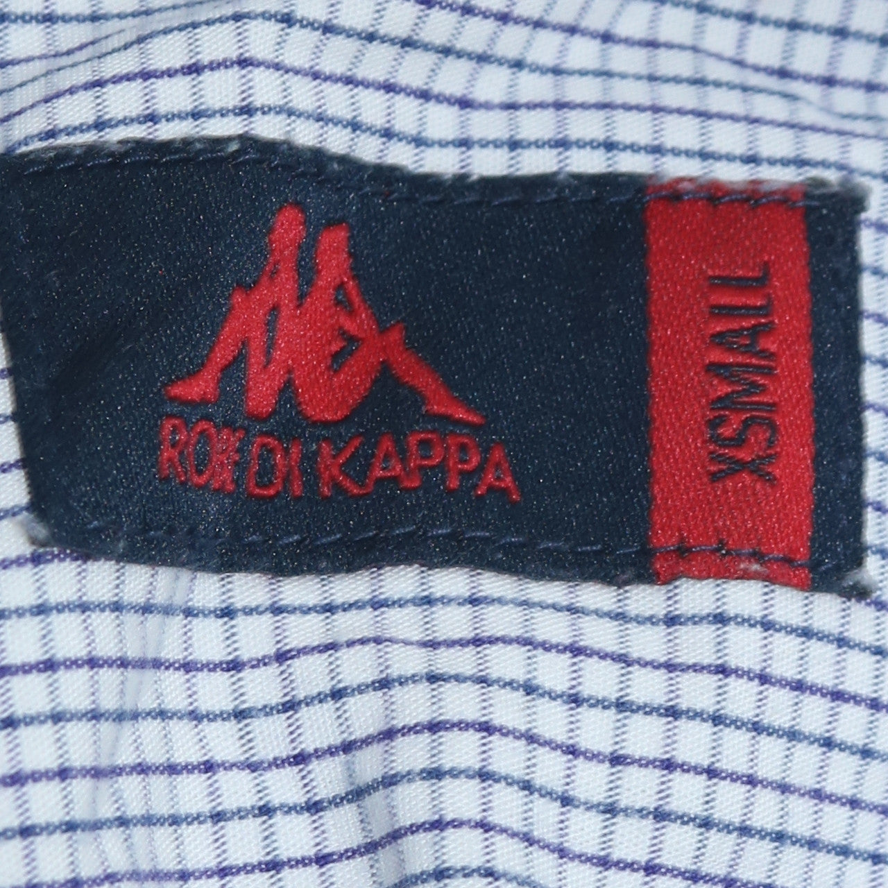 Robe Di Kappa Mens XS Blue Check Button-Up Long Sleeve Shirt