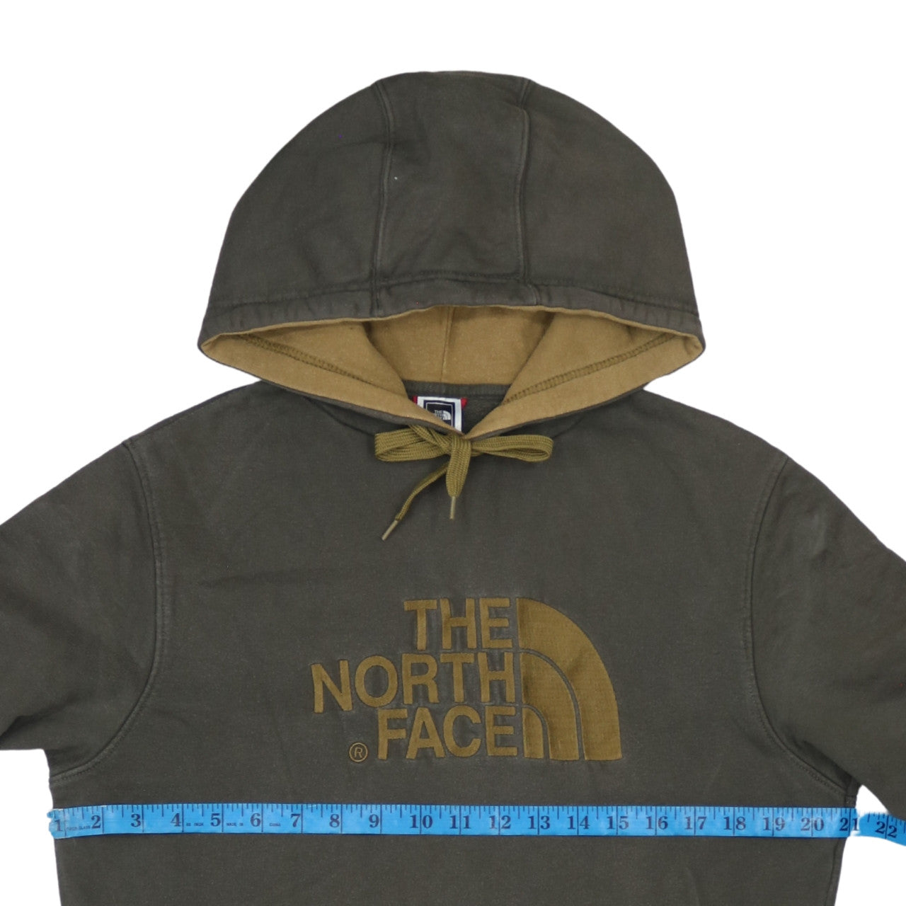 The North Face Men's Green Pullover Hoodie Small Logo Outdoor