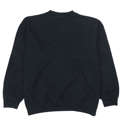 Hanes USA Men’s Black XL Crew Neck Pullover Sweatshirt Embroidered