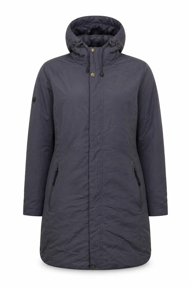 Womens UK Size 8 North Ridge Grey Puffer Jacket