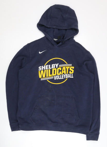 Mens UK Size M Nike Blue Pullover Hoodie