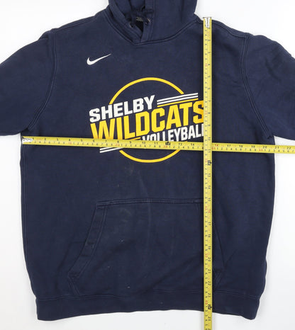 Mens UK Size M Nike Blue Pullover Hoodie
