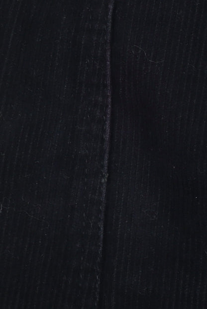 New Look Women Black Corduroy Jacket S Collared Lined Casual
