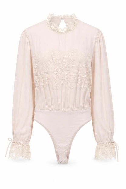Womens UK Size M FOREVER 21 One-Piece Pink Bodysuit