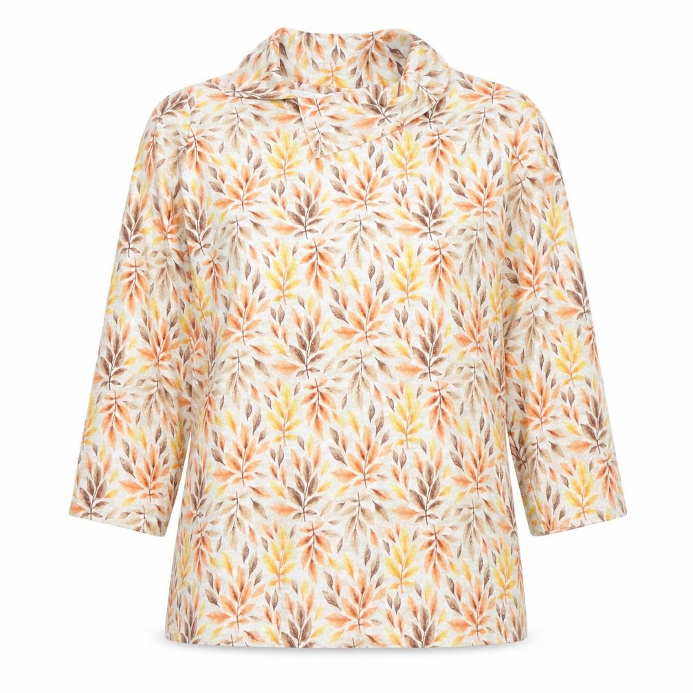 Womens UK Size L ISLE Multicoloured Tunic Blouse