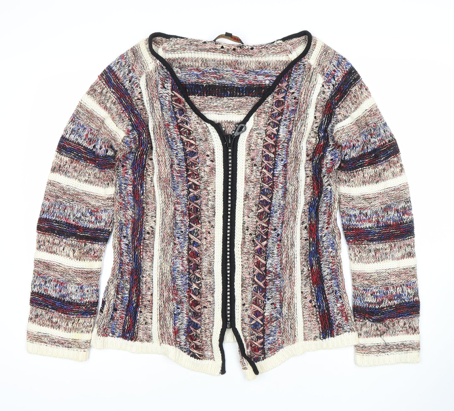 Womens UK Size 2XL Stephen Multicoloured Cardigan Jumper