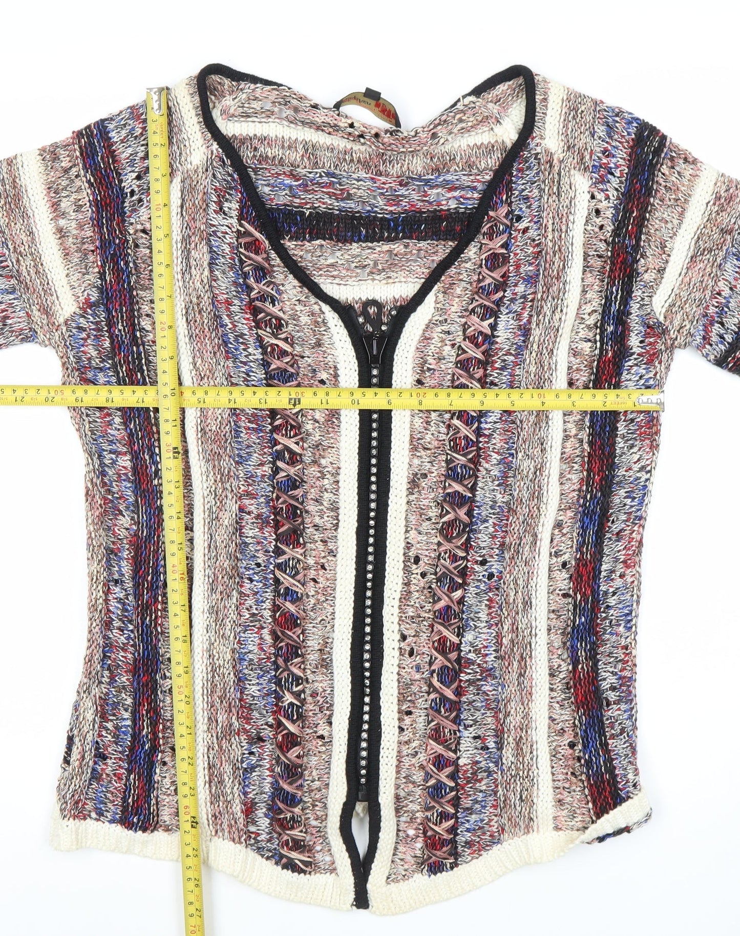 Womens UK Size 2XL Stephen Multicoloured Cardigan Jumper