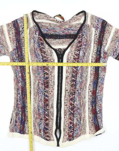 Womens UK Size 2XL Stephen Multicoloured Cardigan Jumper