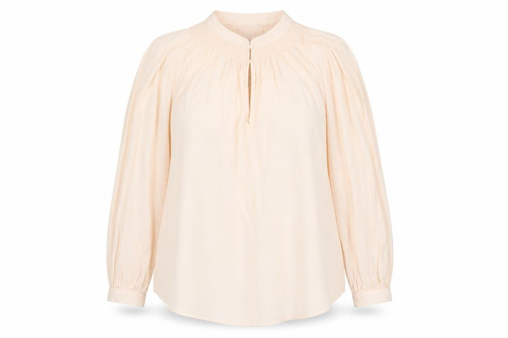 Womens UK Size 12 Monsoon Beige Tunic Blouse