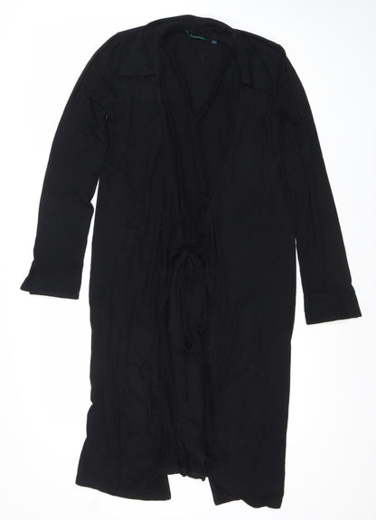 Boden Womens Black Size 10 Wrap Dress Long Sleeve Viscose Blend