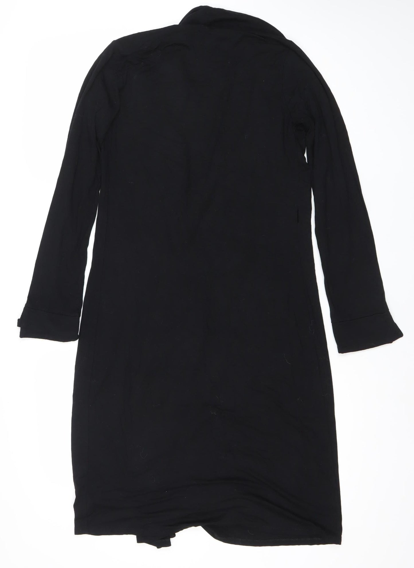 Boden Womens Black Size 10 Wrap Dress Long Sleeve Viscose Blend