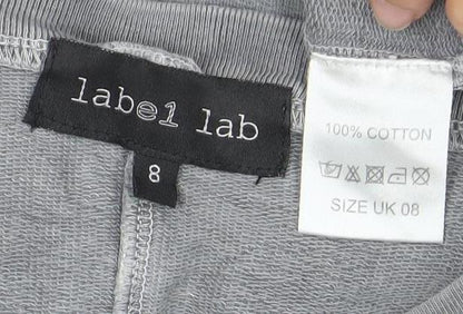 Label Lab Women’s Grey Size 8 Studded T-Shirt Dress Short Sleeve