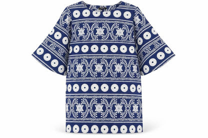 Collection London Women’s Blue Geometric Shift Dress Size 18