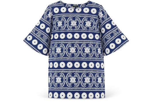 Collection London Women’s Blue Geometric Shift Dress Size 18